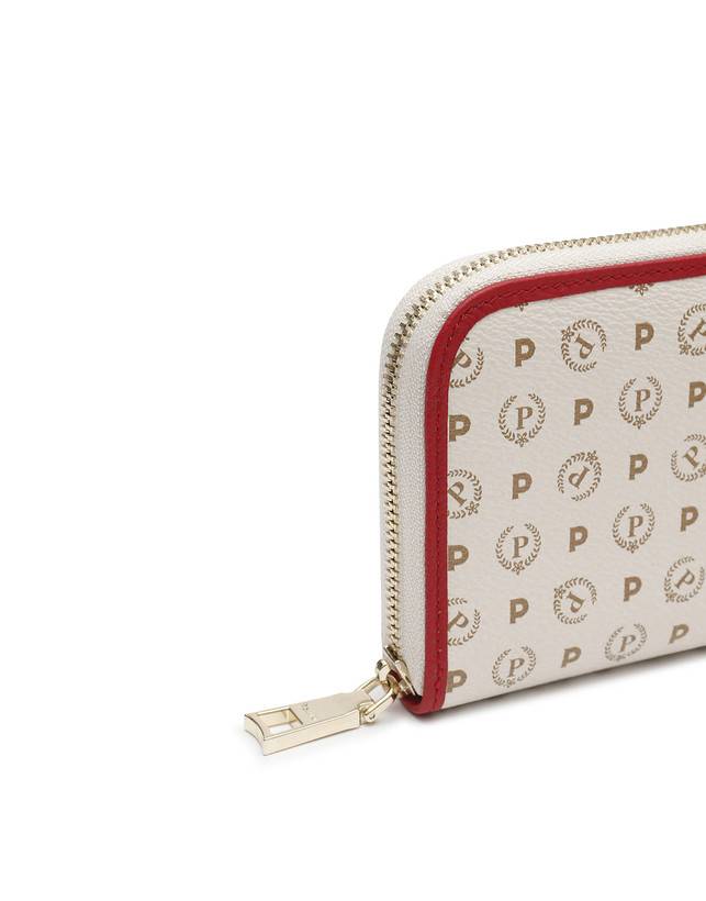 Pollini Portafoglio Zip Around Heritage Logo Classic Avorio/lacca Acquista Ora