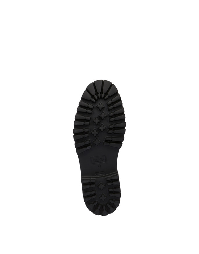 Pollini Combat Boot In Crosta E Vitello Budapest Fango/fango Novità