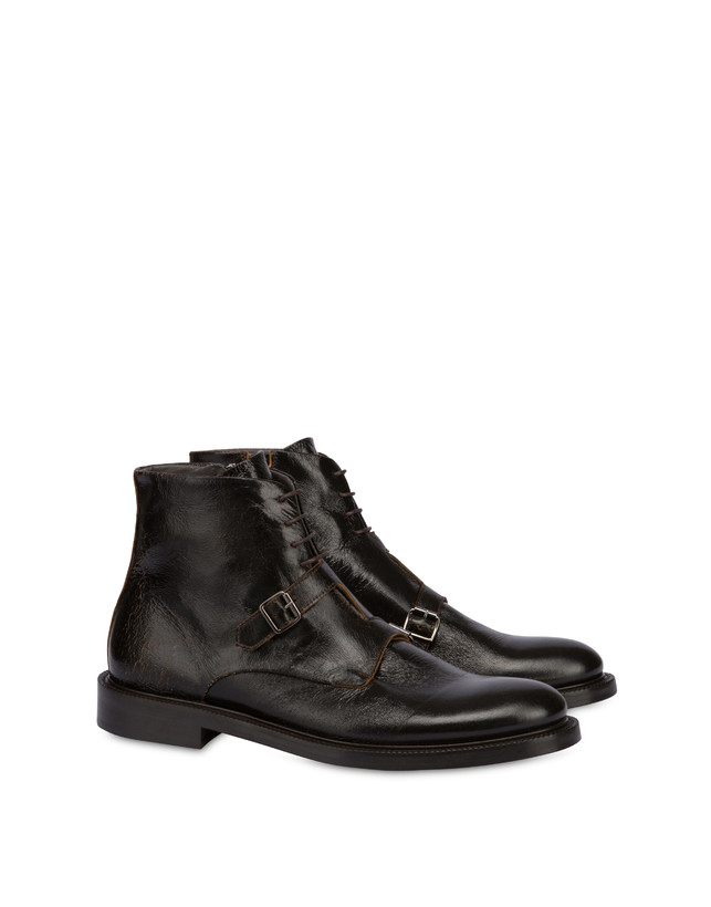Pollini Stivaletti In Capra 1920 T.moro Sconto