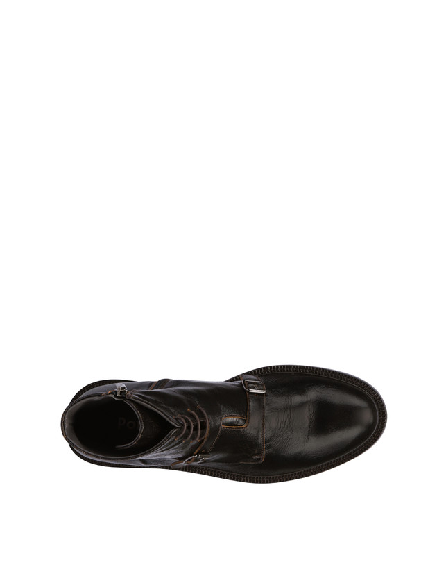 Pollini Stivaletti In Capra 1920 T.moro Sconto