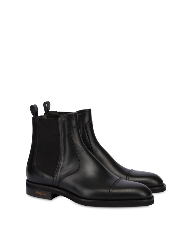 Pollini Beatles In Vitello Liscio Gentlemen's Club Nero Outlet