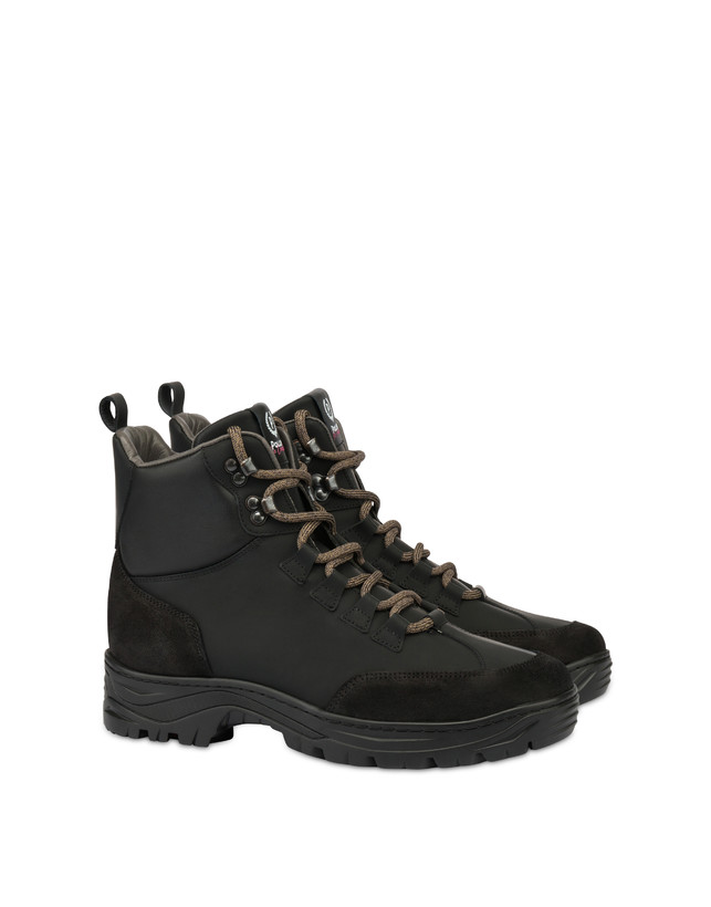 Pollini Pedule Mid In Vitello Ice Cracker Nero/nero/nero In Vendita