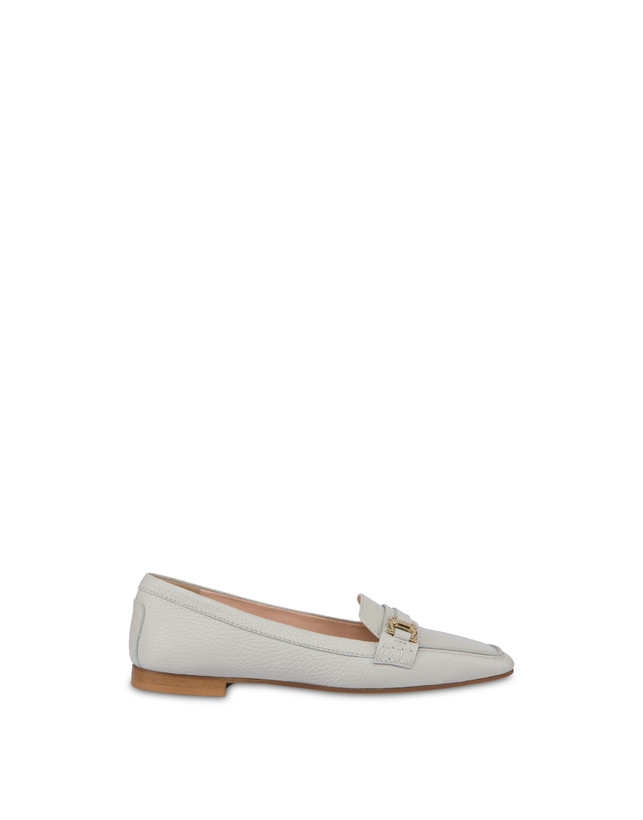 Pollini Mocassini In Vitello Uptown Gesso