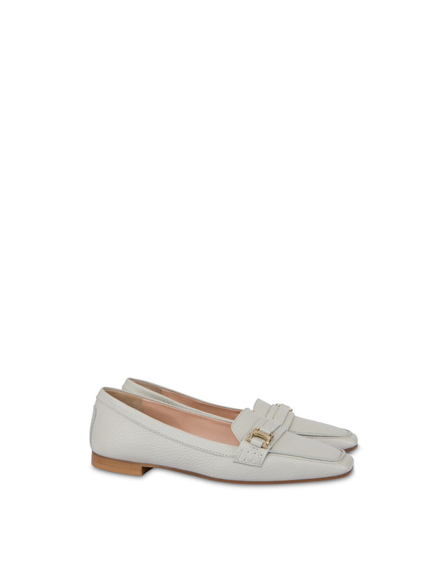 Pollini Mocassini In Vitello Uptown Gesso Saldi