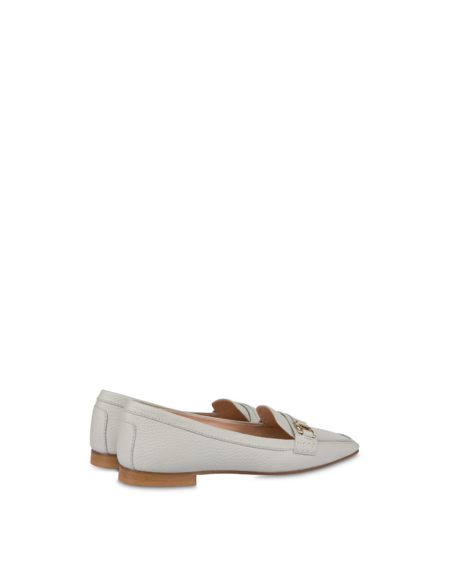 Pollini Mocassini In Vitello Uptown Gesso Saldi