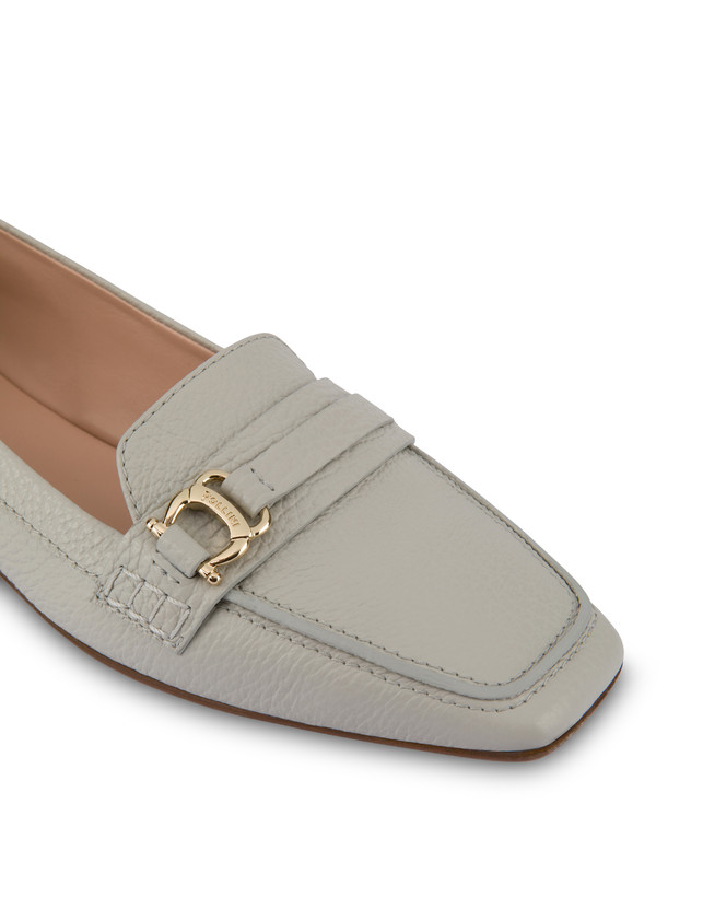 Pollini Mocassini In Vitello Uptown Gesso Saldi