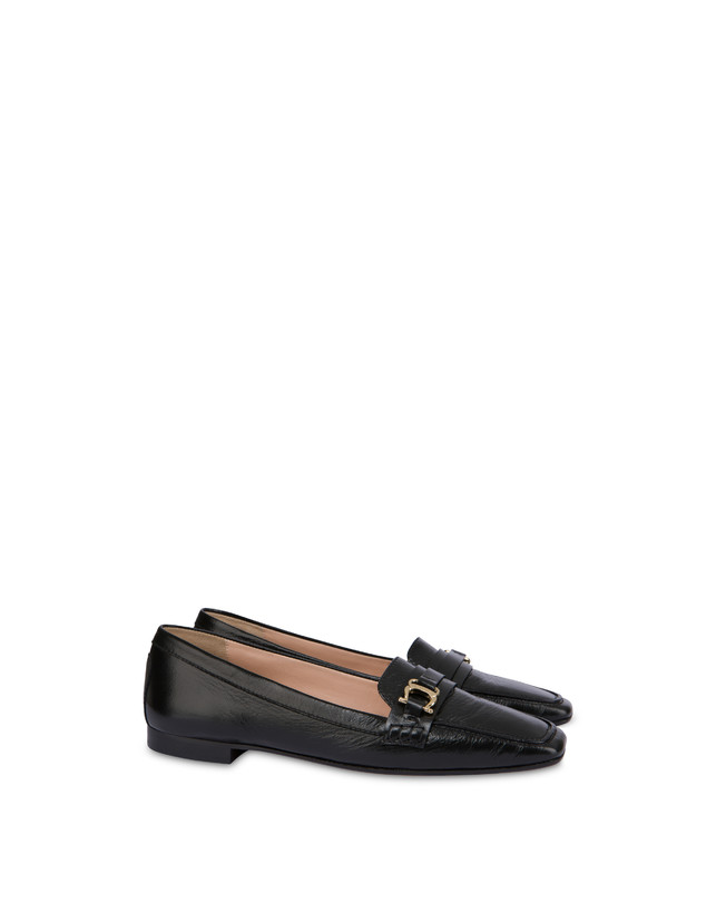 Pollini Mocassini In Naplak Uptown Nero Offerte
