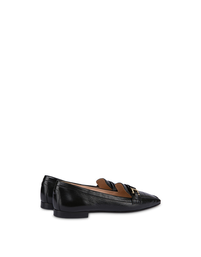 Pollini Mocassini In Naplak Uptown Nero Offerte