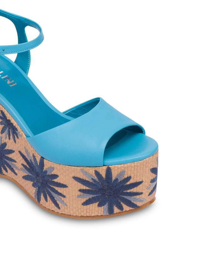 Pollini Sandali Con Zeppa Ricamata Desert Rose Pool/naturale 2025