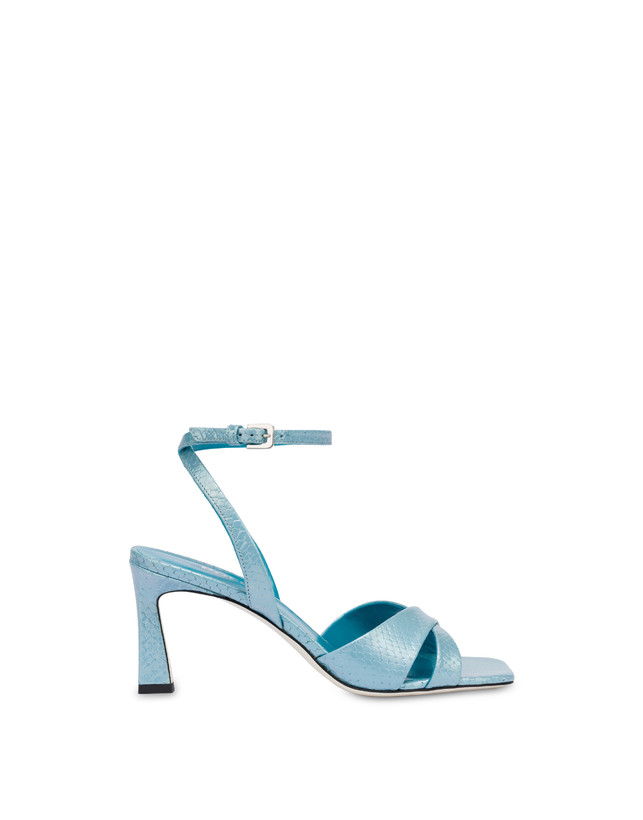 Pollini Sandali Con Stampa Pitone Iridescente Cote D'azur Pool