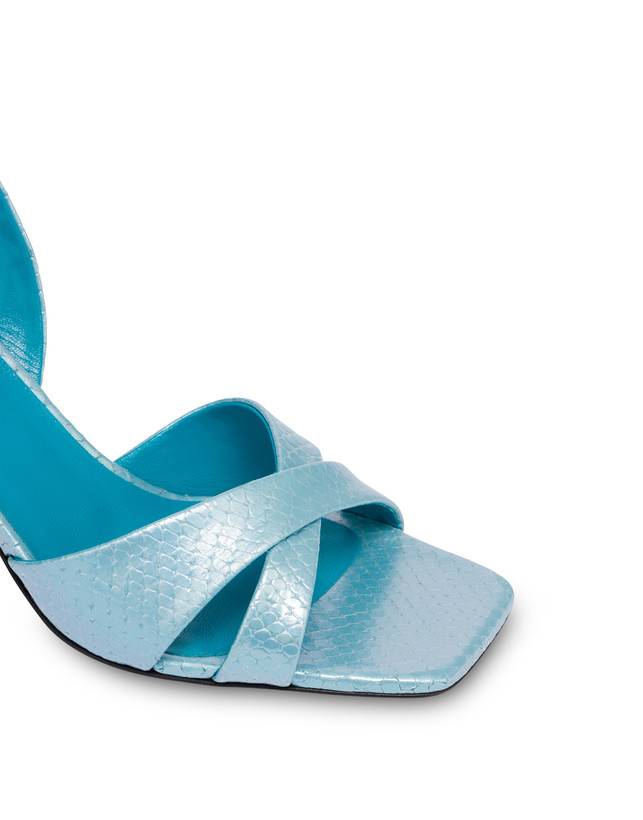 Pollini Sandali Con Stampa Pitone Iridescente Cote D'azur Pool Online