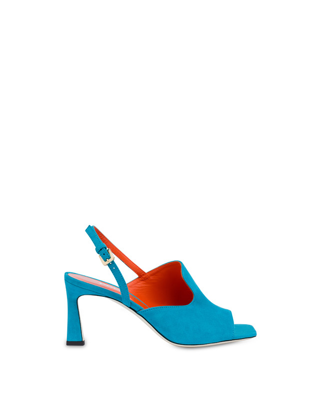 Pollini Mules Slingback In Camoscio Wave Pool