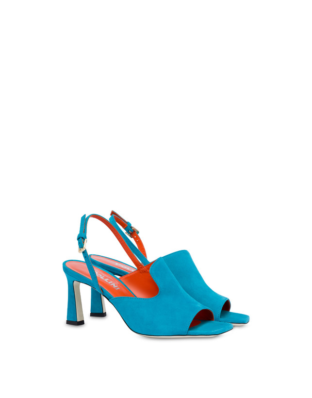 Pollini Mules Slingback In Camoscio Wave Pool I Più Venduti