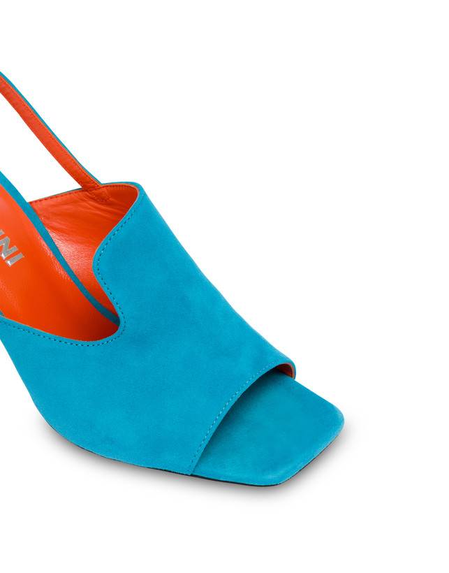 Pollini Mules Slingback In Camoscio Wave Pool I Più Venduti