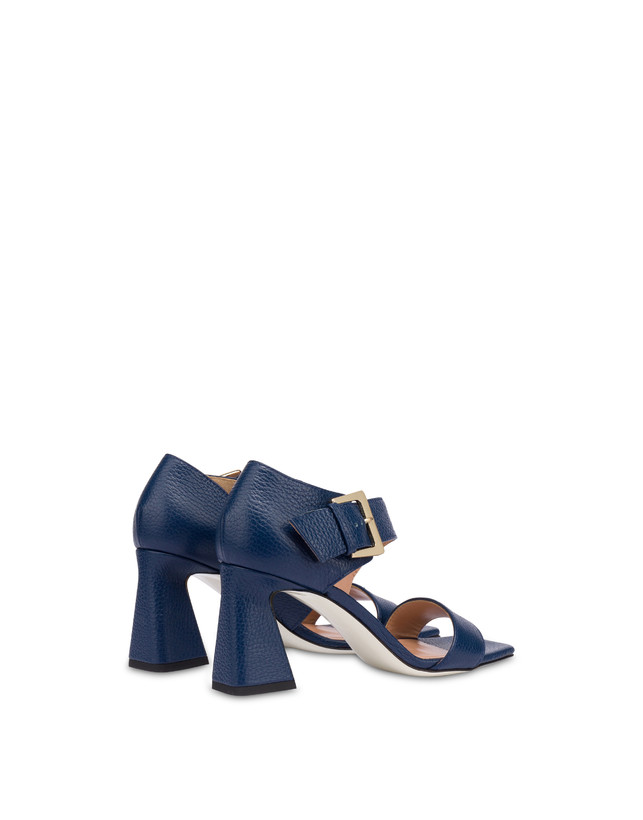Pollini Sandali In Vitello Con Fibbia Ethos Navy Nuova