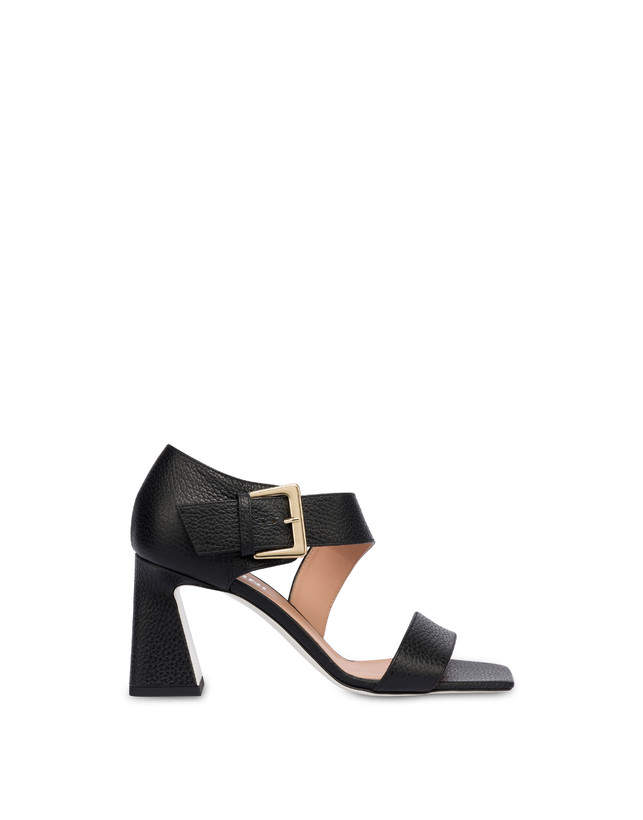 Pollini Sandali In Vitello Con Fibbia Ethos Nero