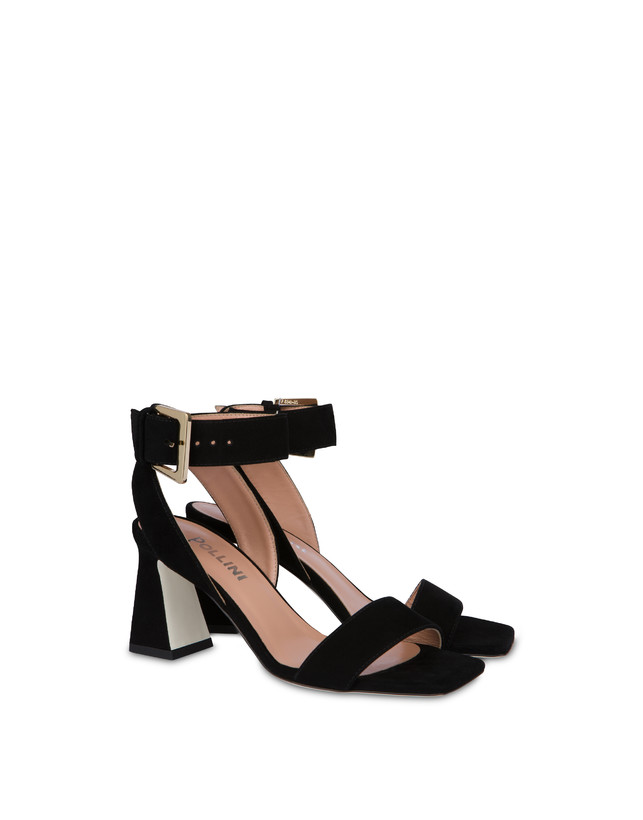 Pollini Sandali In Camoscio Nina Nero 2025