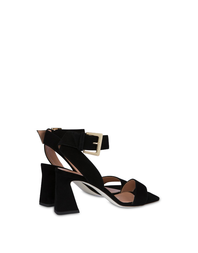 Pollini Sandali In Camoscio Nina Nero 2025