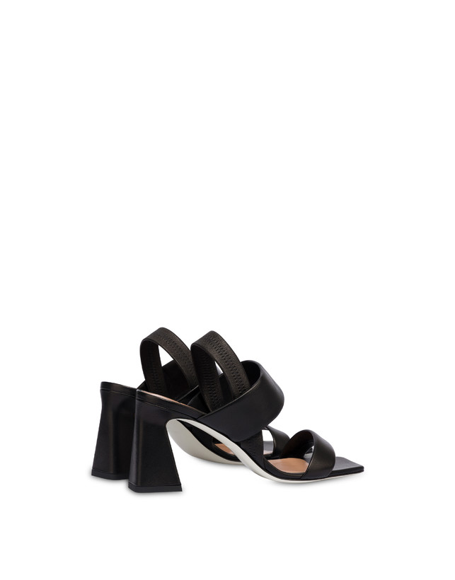 Pollini Sandali In Nappa Imbottita Nero 2025