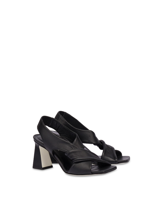 Pollini Sandali In Nappa Oasis Nero Qualità