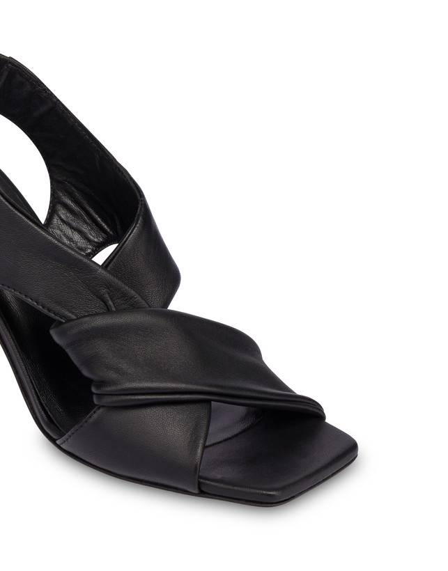Pollini Sandali In Nappa Oasis Nero Qualità