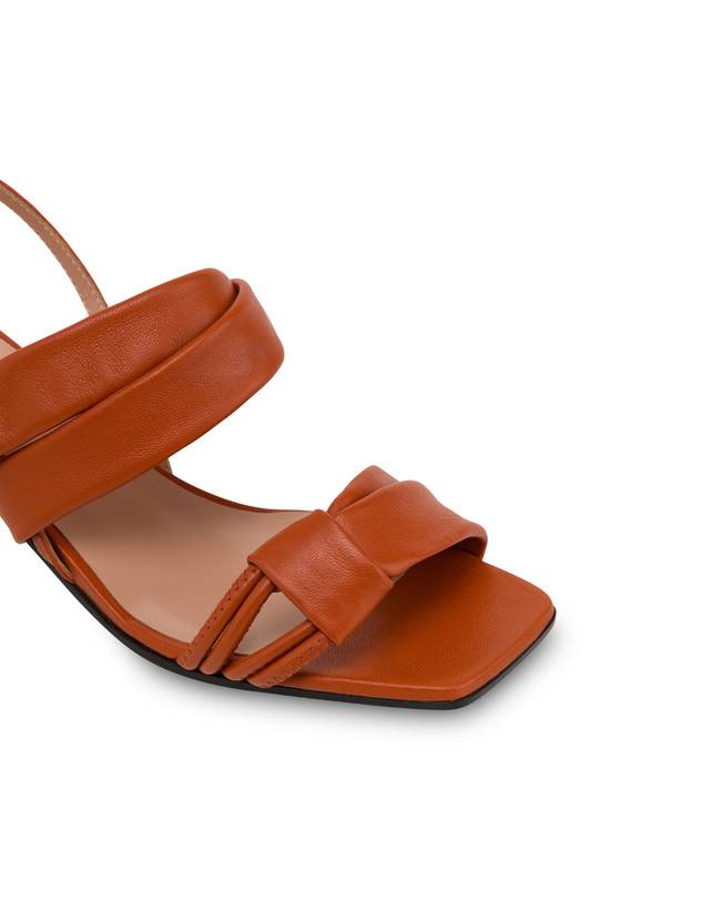 Pollini Sandali In Nappa Lady Tie Wood Sostegno trimestrale