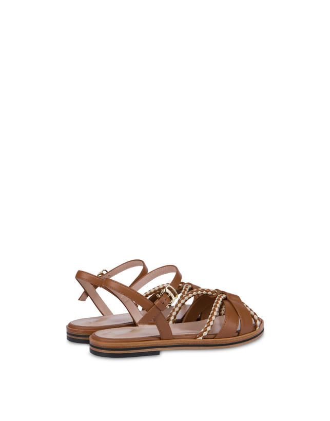 Pollini Sandali Flat In Vitello Interlude Toffee Affare Del Giorno