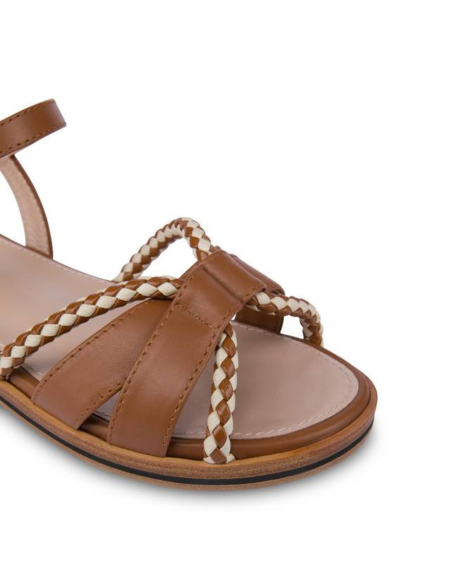 Pollini Sandali Flat In Vitello Interlude Toffee Affare Del Giorno
