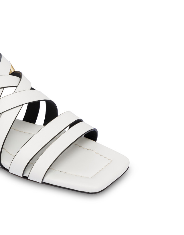 Pollini Sandali Flat Incontri Bianco/oro Offerta
