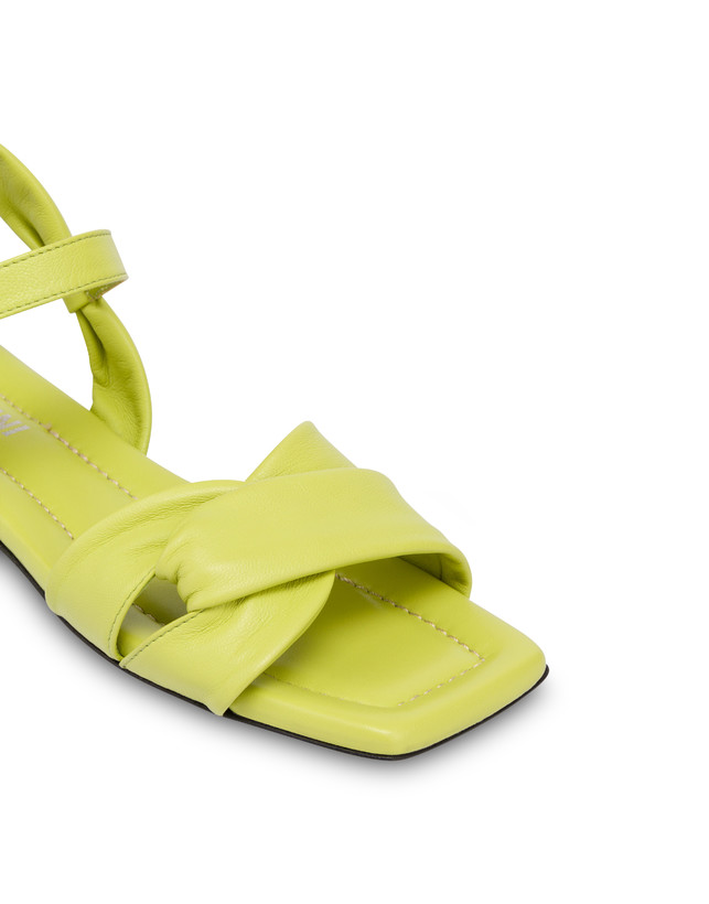 Pollini Sandali Flat In Nappa Oasis Apple Saldi