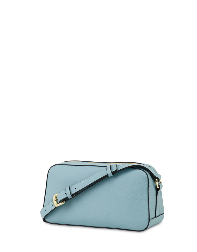 Pollini Borsa A Tracolla Con Maxi Lettering Safari Sky Moda