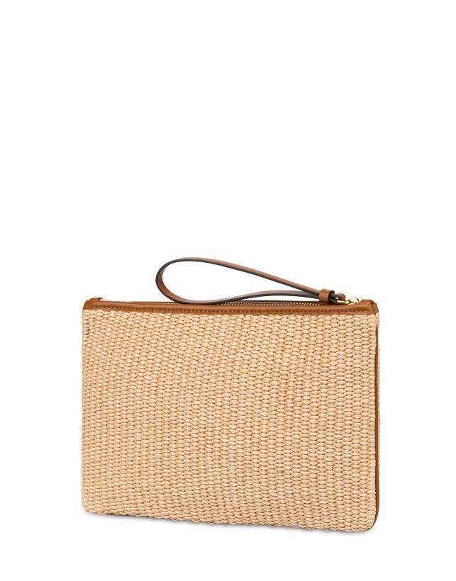 Pollini Pochette In Paglia Essence Sabbia 2025