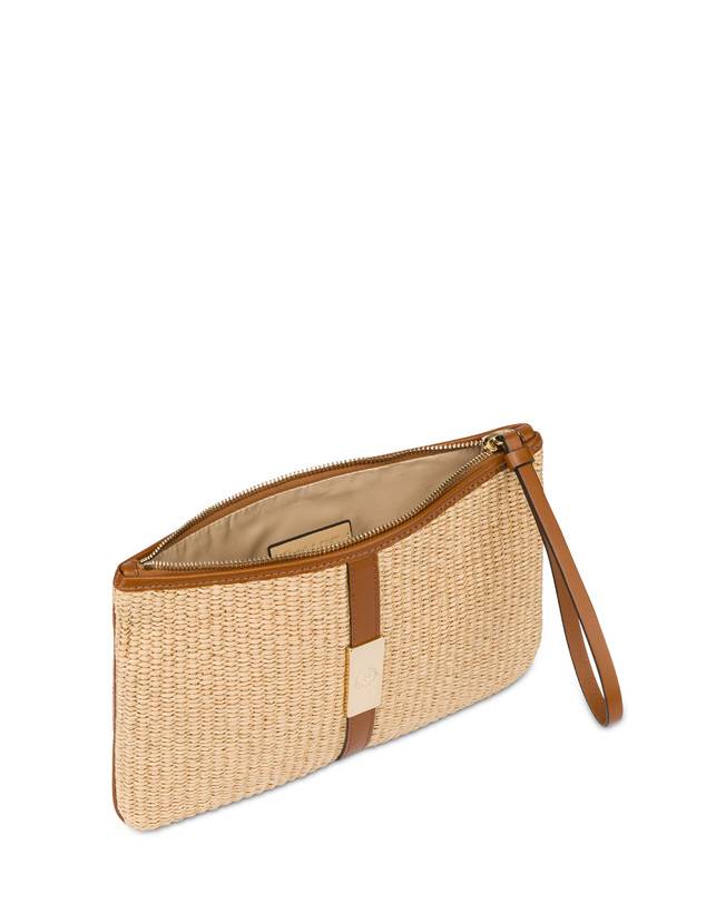 Pollini Pochette In Paglia Essence Sabbia 2025