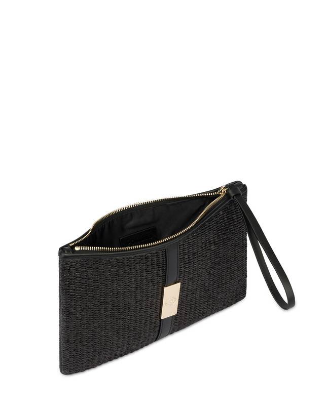 Pollini Pochette In Paglia Essence Nero Italy