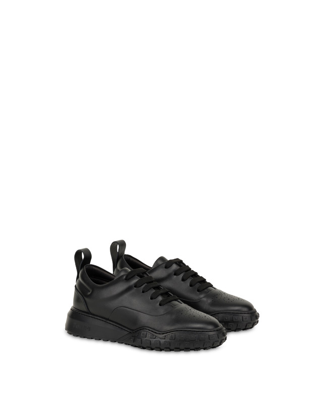Pollini Sneakers In Vitello Runabout Qualità