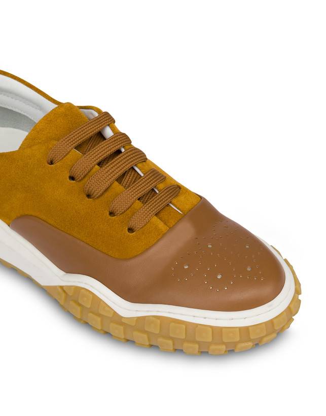 Pollini Sneakers In Crosta E Vitello Runabout Vendita