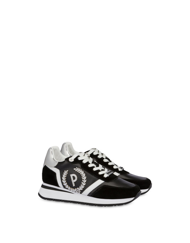 Pollini Sneakers Con Dettagli Laminati Speedy Nero/nero/bianco/argento Sottocosto