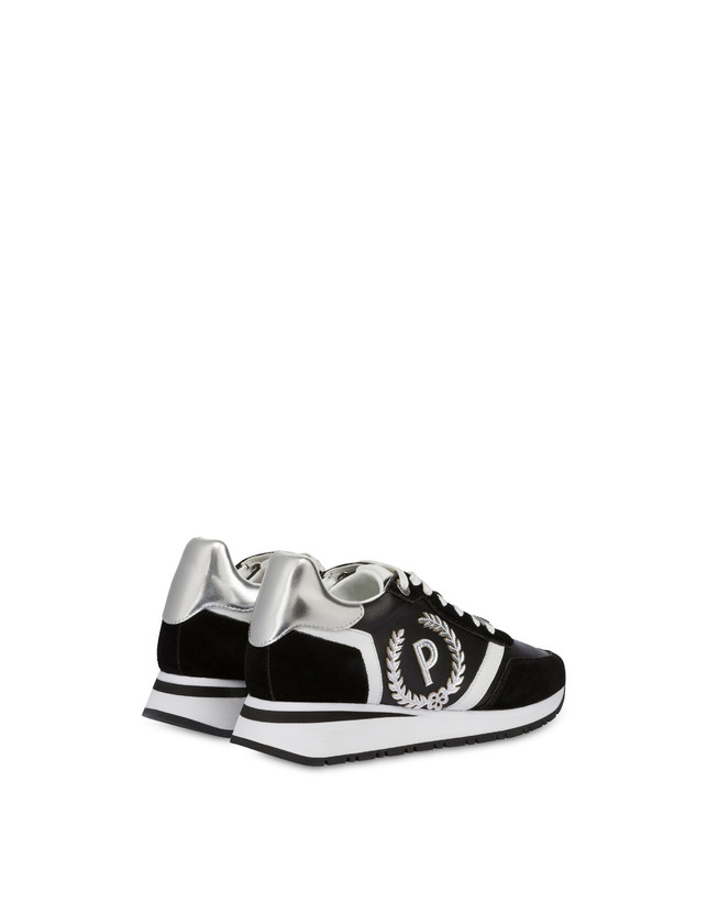 Pollini Sneakers Con Dettagli Laminati Speedy Nero/nero/bianco/argento Sottocosto