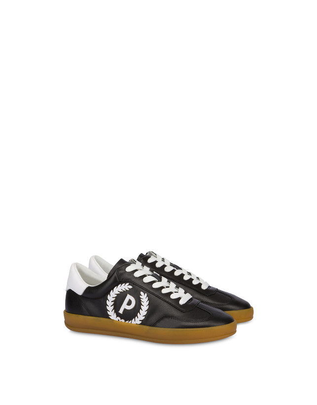 Pollini Sneakers In Pelle Venus Nero Pezzi Unici