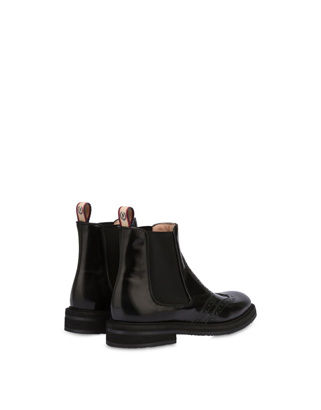 Pollini Beatles In Vitello Abrasivato Mannish Nero Sottocosto