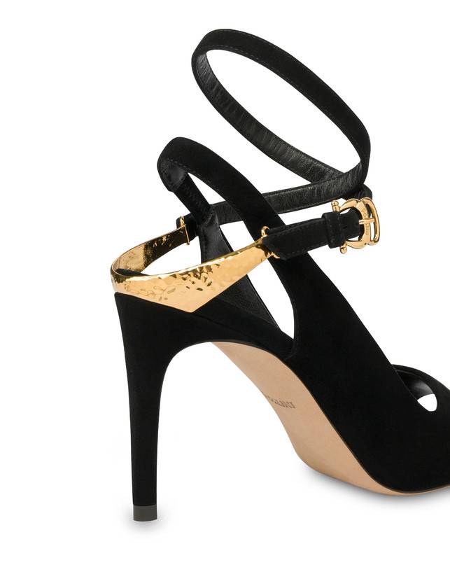 Pollini Sandali In Camoscio Armour Convenienza