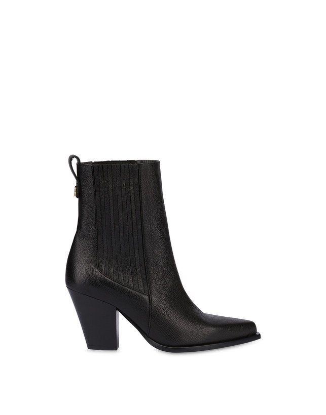 Pollini Stivaletti In Capra Madras Texas Flair Nero