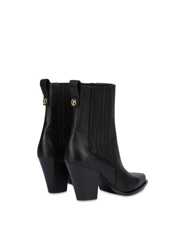 Pollini Stivaletti In Capra Madras Texas Flair Nero Presa