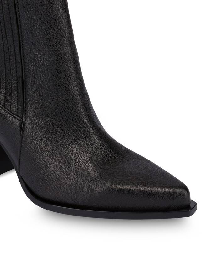 Pollini Stivaletti In Capra Madras Texas Flair Nero Presa