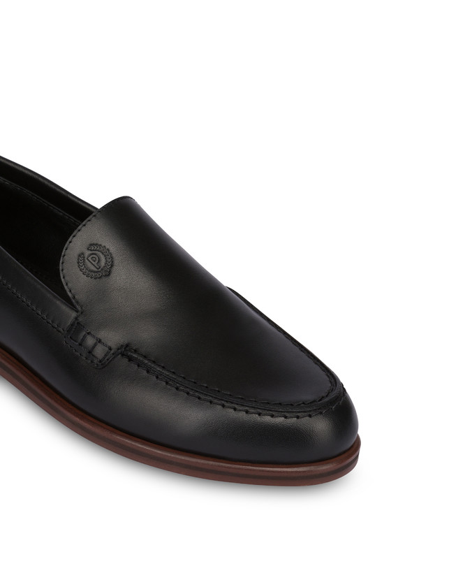 Pollini Mocassini In Vitello Oxford Nero Saldi