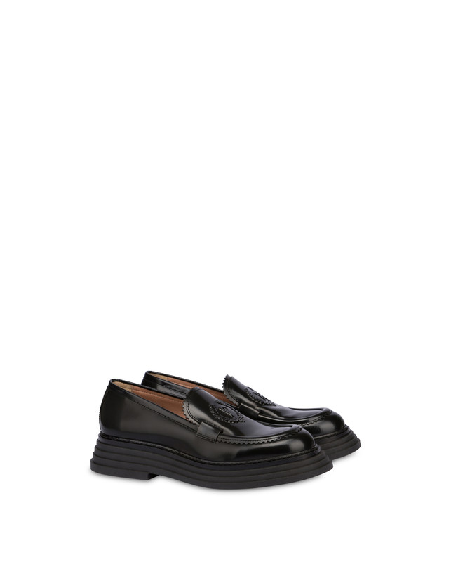 Pollini Mocassini In Vitello Abrasivato Stairway Nero Nuova