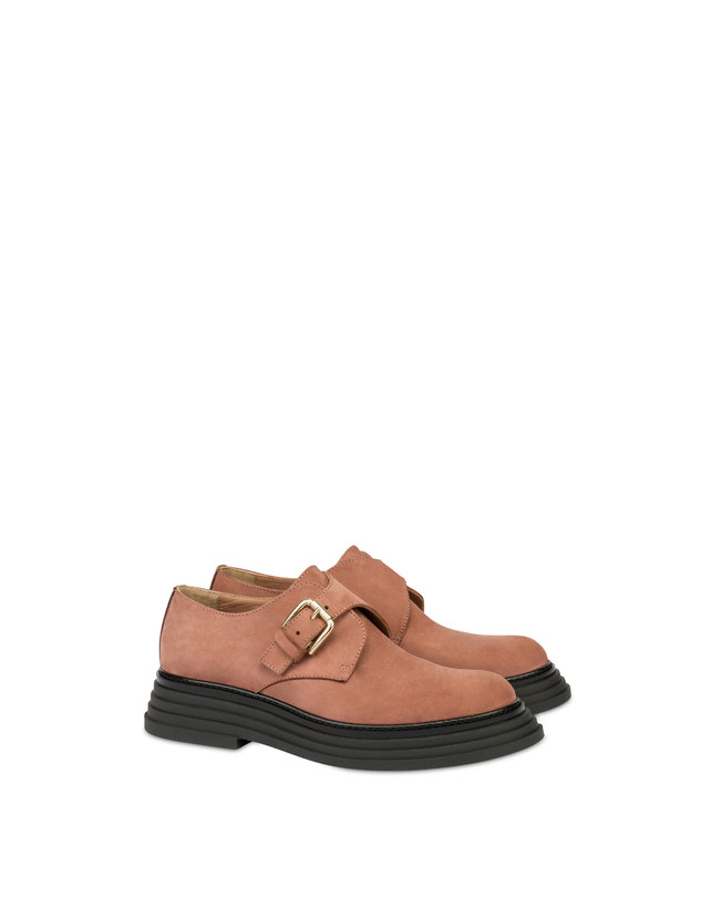 Pollini Monk Strap In Nabuk Stairway Antico Moda