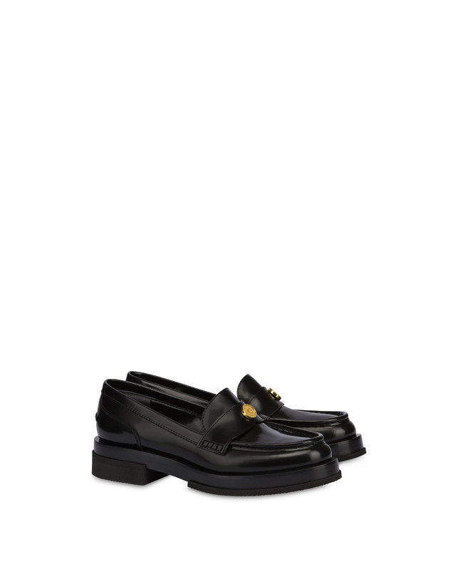 Pollini Mocassini Penny In Vitello Abrasivato Code Nero 2025