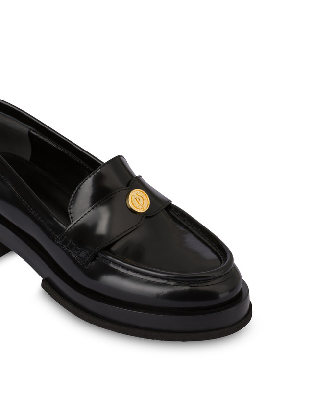 Pollini Mocassini Penny In Vitello Abrasivato Code Nero 2025