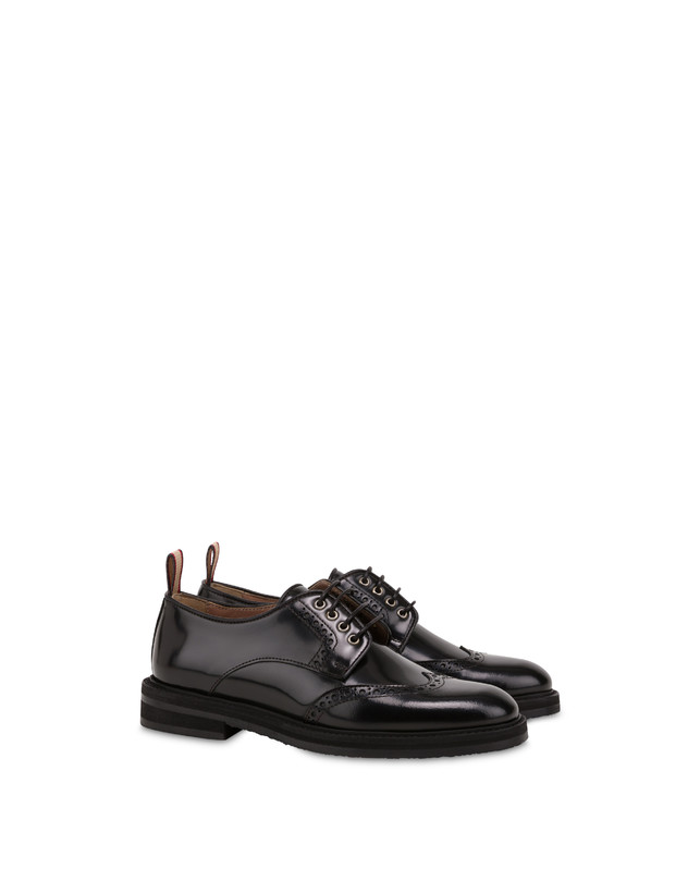 Pollini Derby In Vitello Abrasivato Mannish Nero 2025